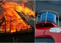 Tragiškas gaisras Šalčininkų rajone – ugnis pasiglemžė moters gyvybę