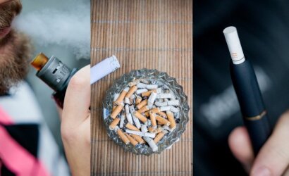 Priklausomybės liūne paskendę rūkaliai griebiasi el. cigarečių ir kaitinamojo tabako gaminių – gydytojai vardija rizikas