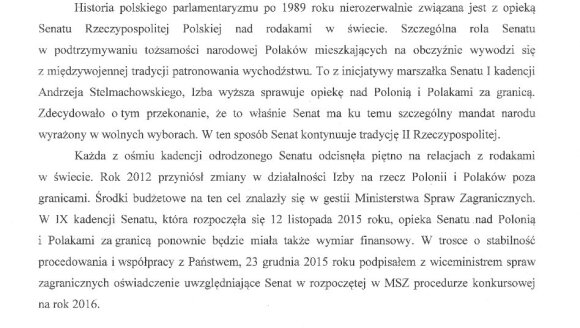 List Marszałka Senatu RP