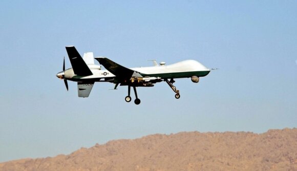 Virš Juodosios jūros numuštas JAV dronas: kaltinimai skrieja Rusijai