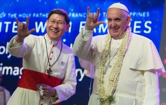 Popiežius Pranciškus (AP nuotrauka, kuri žaibiškai išplito "Facebook" tinkle)
