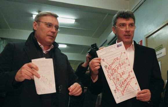 Михаил Касьянов и Борис Немцов 