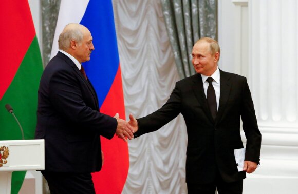Aliaksandras Lukašenka ir Vladimiras Putinas