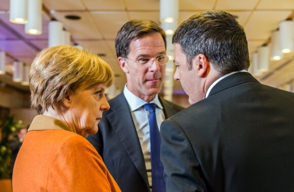 A. Merkel, M. Rutte, M. Renzi