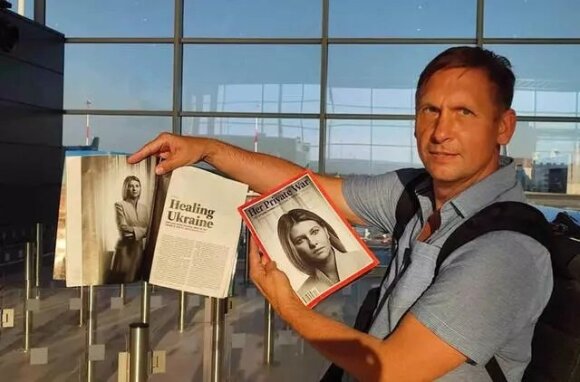 Publikavus garsiuosius Zelenskio ir jo žmonos portretus autorius ukrainietis neteko darbo: viską padarė pavydas