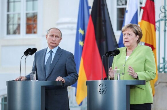 V. Putinas ir A. Merkel