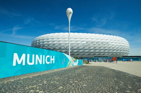 Miuncheno "Allianz" futbolo arena dieną