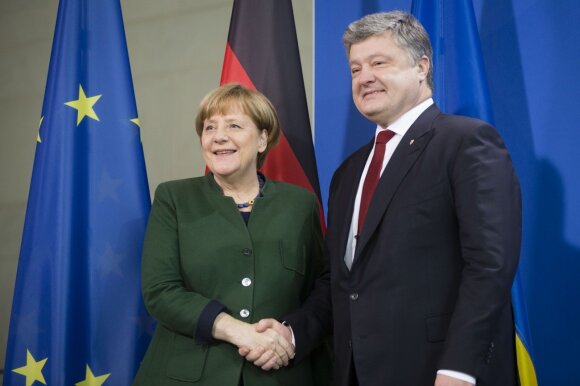 Angela Merkel, Petro Porošenka 