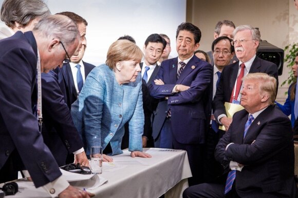 Angela Merkel, Donaldas Trumpas ir kiti G-7 lyderiai