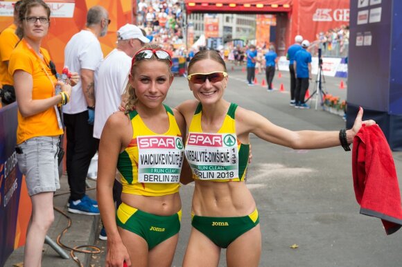 Europos lengvosios atletikos čempionatas: sportinis ėjimas - Brigita Virbalytė ir Živilė Vaiciukevičiūtė