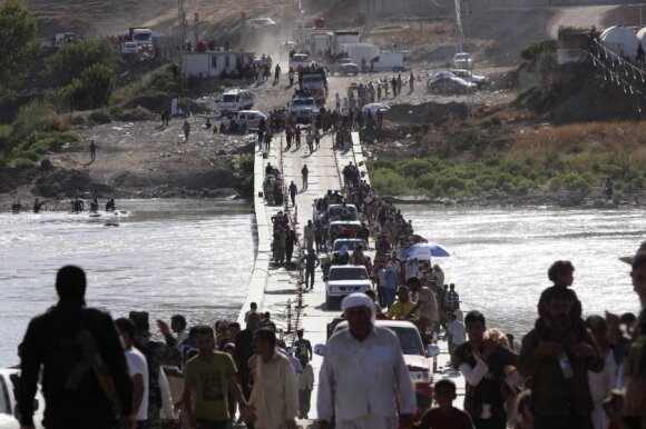 Jezidai bėga iš Irako