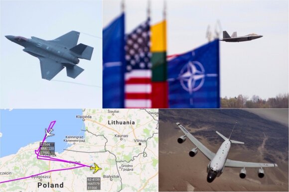 JAV lėktuvų misija Baltijos šalyse