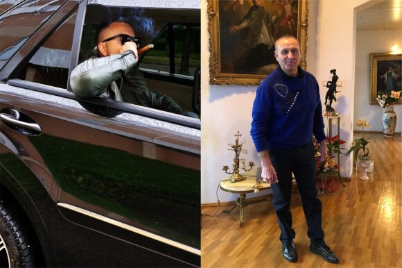 Vaizdai iš knygos „Policijos dievai“: Linas Šimkevičius (kairėje) ir Vladas Baranauskas