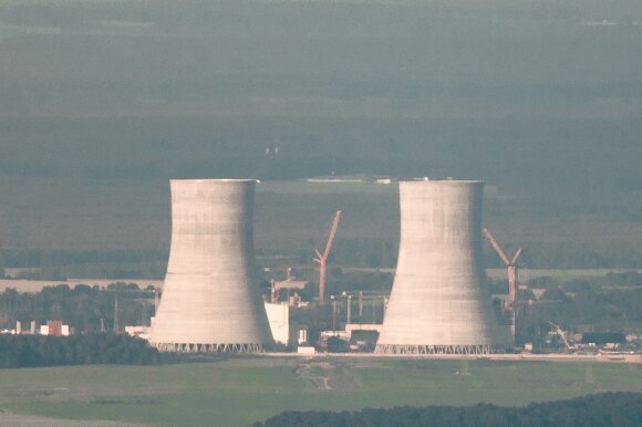 Belarus' Astravyets nuclear power plant under construction 