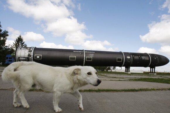 Ukrainos gaminamos balistinės raketos SS-18 Satan