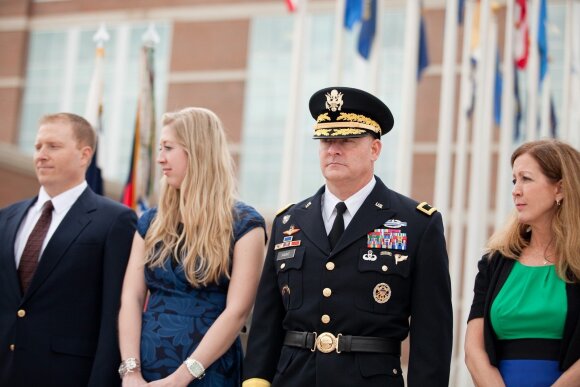 JAV generolas Davidas Haightas su šeima