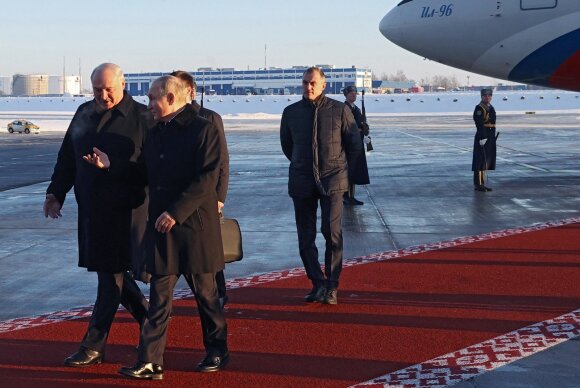 Putinas atvyksta į Minską