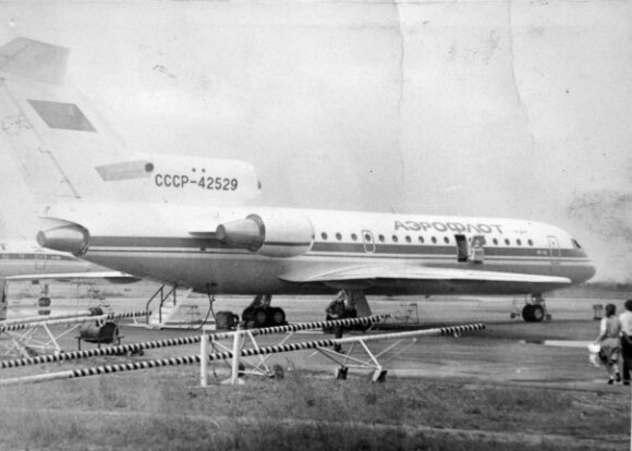 Sudužęs lėktuvas, asmeninio D. Benatovo archyvo nuotr.