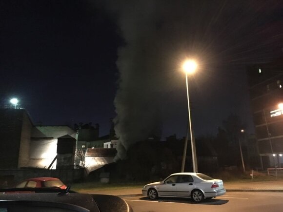 Gaisras prie Lukiškių kalėjimo
