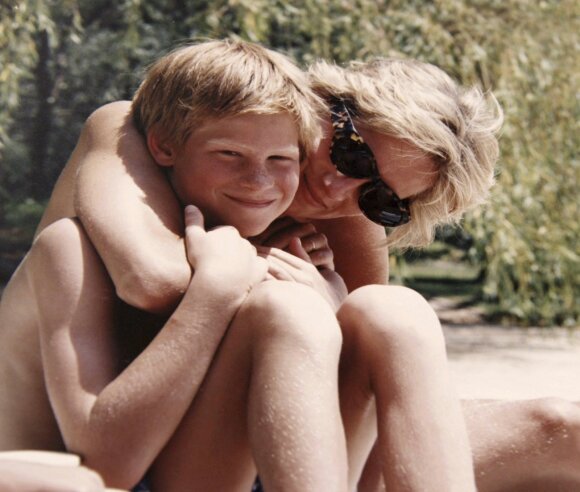 Princesė Diana su sūnumi Harry