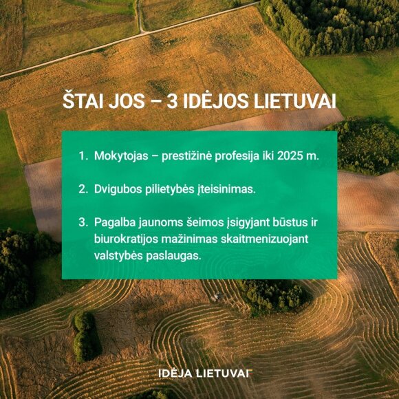 3 idėjos Lietuvai