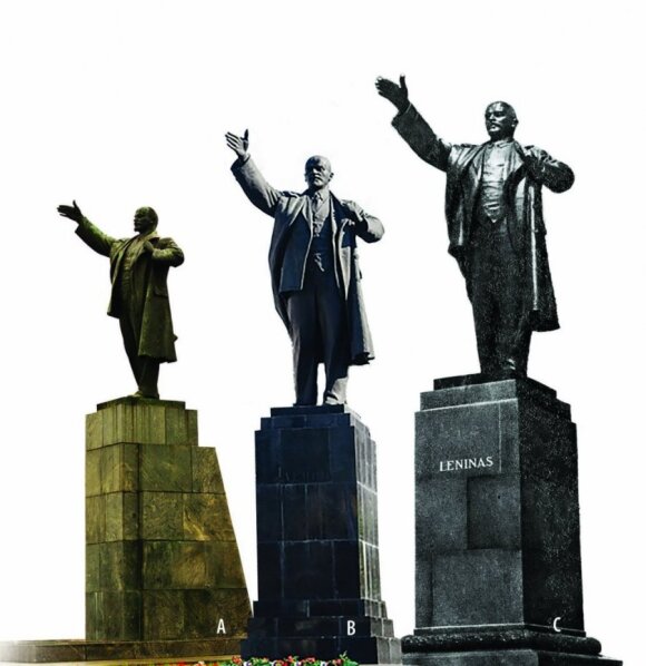 Skulptoriaus N. Tomskio Lenino klonai, pastatyti: 1940 m. Voroneže, 1952 m. Irkutske, 1952 m. Vilniuje.