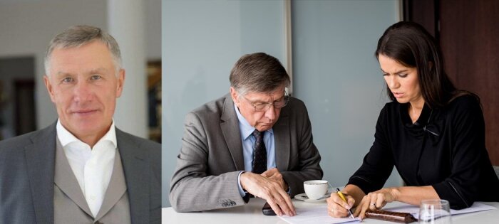Raimondo Karpavičiaus testamentas negarantavo taikos tarp šeimos narių. Kairėje: brolis Henrikas Karpoavičiaus ir antroji žmona Aistė Karpavičienė / Kauno diena, Domanto Pipo (DELFI) nuotr.