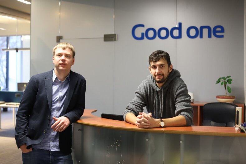   „Good one“ vadovai Tomas Varnas (dešinėje) ir Karolis Sukackas 