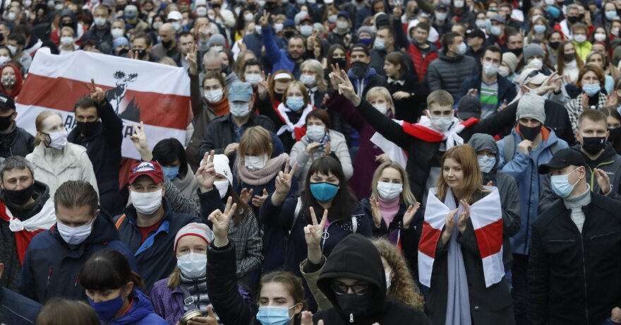 protestai Baltarusijoje