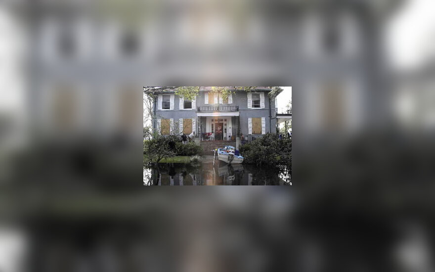 Vaizdas iš uragano nusiaubto Naujojo Orleano