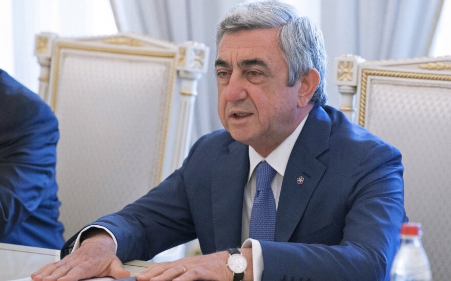Armėnijos prezidentas ragina spausti Azerbaidžaną, kad būtų išvengta karo