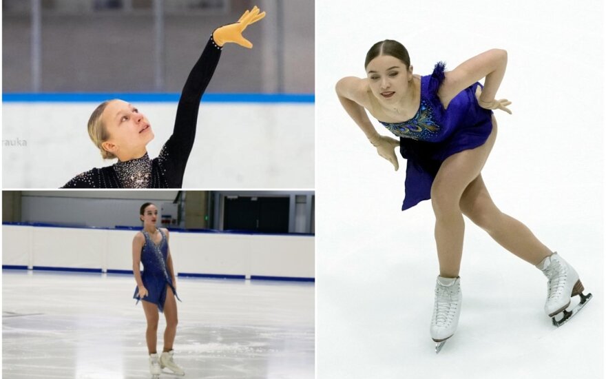 Meda Variakojytė (viršuje), Jogailė Aglinskytė (apačioje), Aleksandra Golovkina (dešinėje)