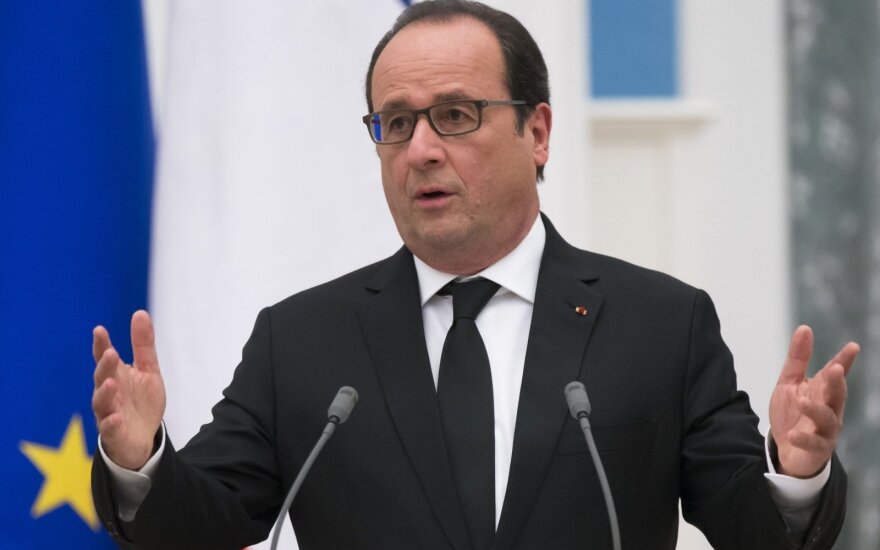 F. Hollande'as: Turkijos operacija Sirijoje gali įžiebti konflikto eskalaciją