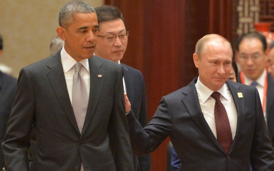 Barack Obama and Vladimir Putin