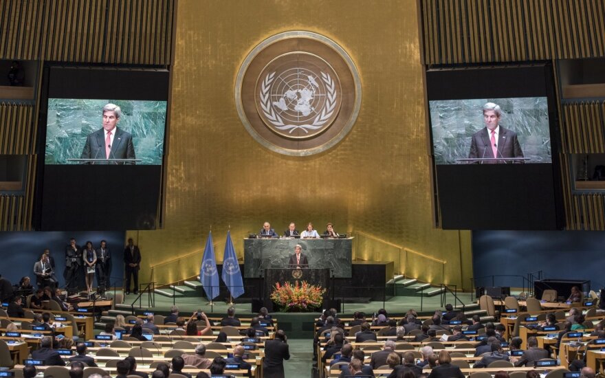 JT nubalsavo, kad būtų pradėtos derybos dėl branduolinių ginklų uždraudimo