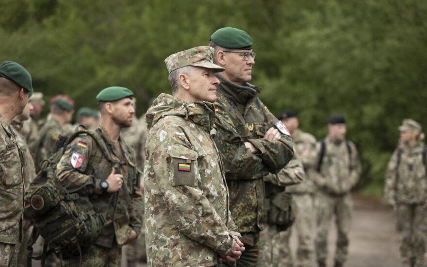 Lietuvos kariuomenės pratybos laikinai įrengtoje lauko ligoninėje