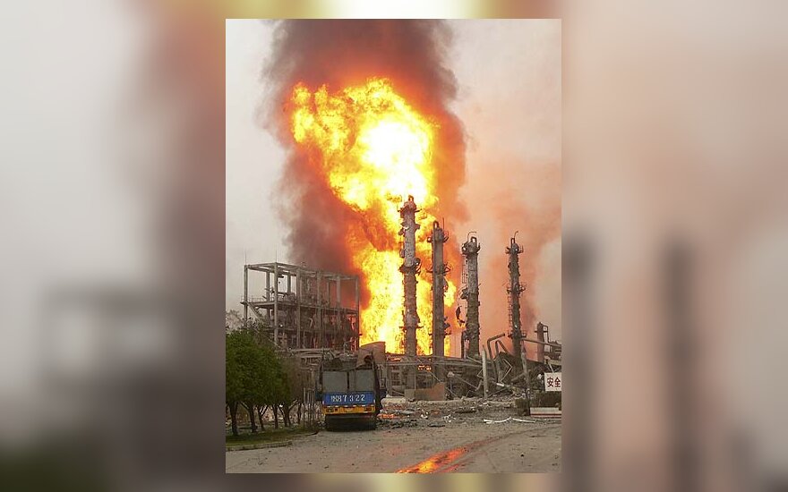 Kinijoje įvyko sprogimas chemijos gamykloje 
