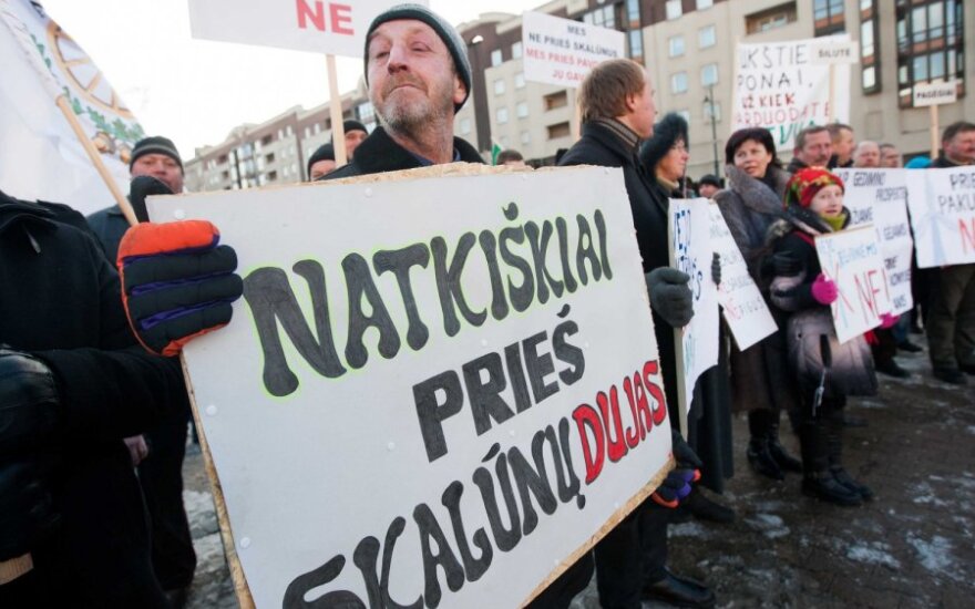 K.Jovaišas. Prie Seimo piketavę prieš skalūnus - „Gazprom“ ruporas