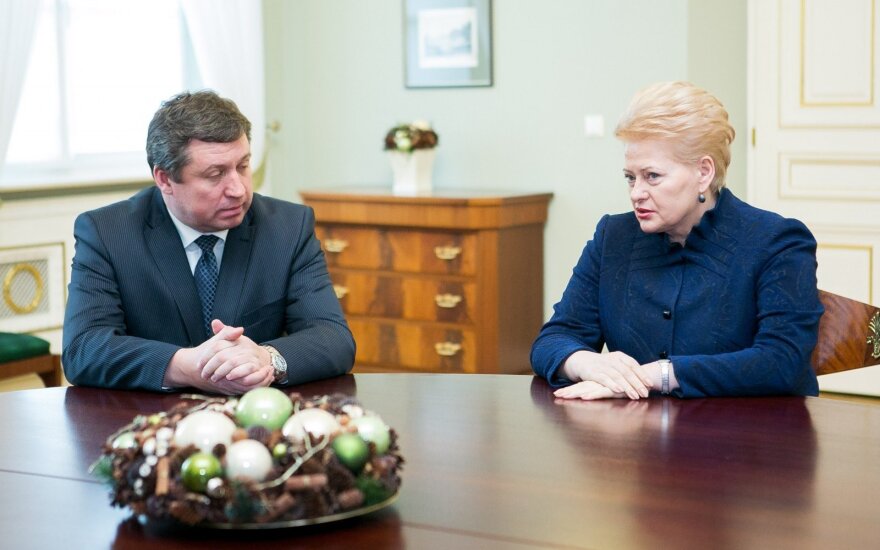 Raimundas Karoblis ir Dalia Grybauskaitė