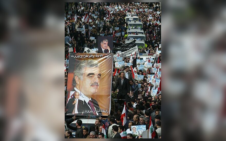 Libaniečiai gedi dėl buvusio premjero Rafiko al-Haririo žūties
