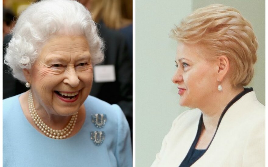 D. Grybauskaitė Anglijos karalienei linkėjo stiprybės