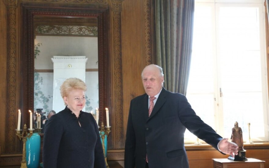 Dalia Grybauskaitė Osle susitiko su Norvegijos Karaliumi Haraldu V