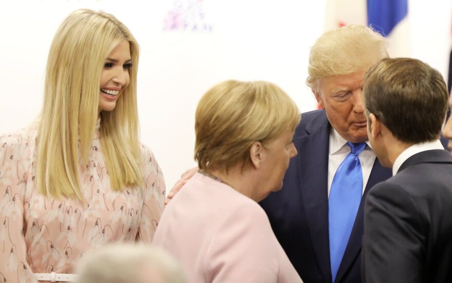Ivanka Trump, Donaldas Trumpas, Angela Merkel, Emmanuelis Macronas
