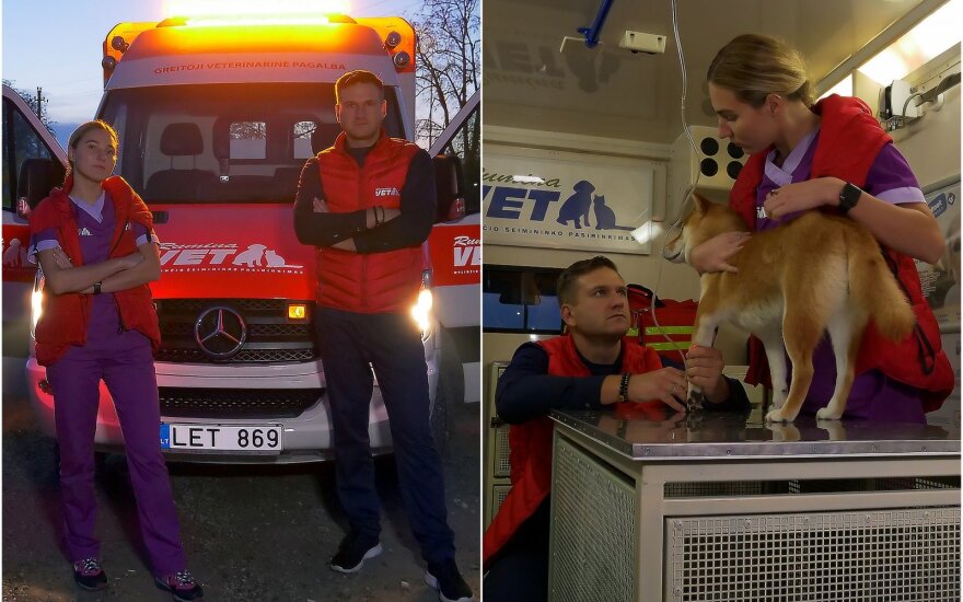 Pirmasis greitosios veterinarinės pagalbos automobilis Lietuvoje