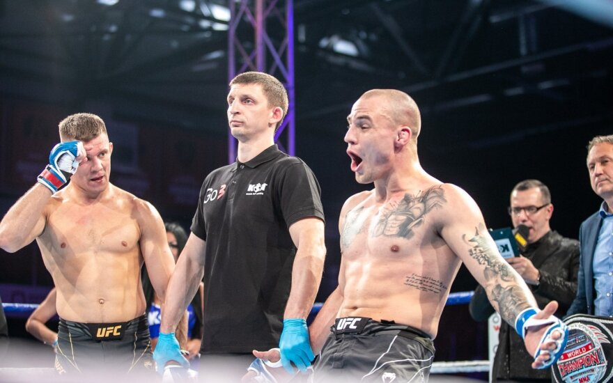 Kovų turnyre Vilniuje čempionų diržus iš lietuvių nugvelbė latvis ir suomis