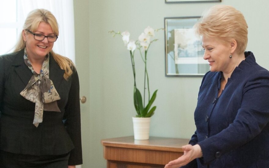 Algimanta Pabedinskienė susitinka su Dalia Grybauskaite