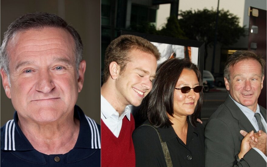 Robinas Williamsas, sūnus Zakas, žmona  Susan Schneider 