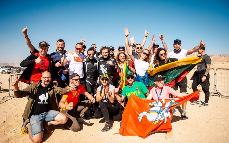 Benediktas Vanagas ir Filipe Palmeiro 2020 m. Dakaro finiše