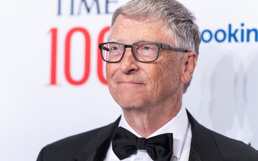 Niujorkas - 2022 m. birželio 8 d.: Billas Gatesas dalyvauja „Time 100" iškilmėse