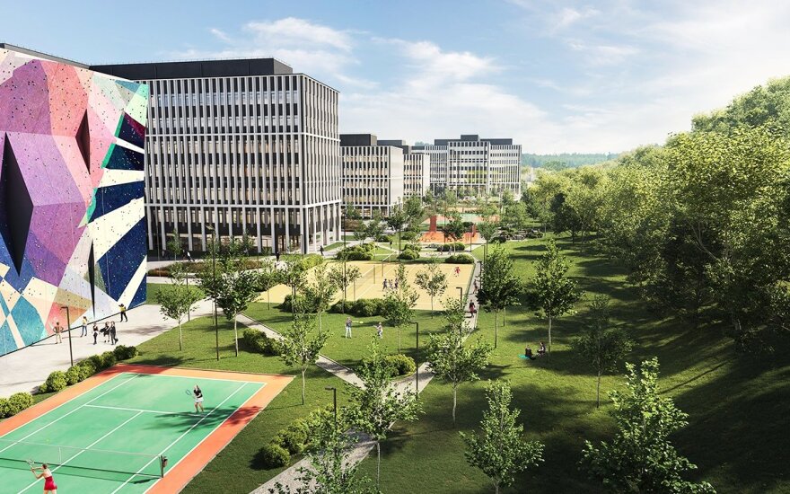 „Business Garden Vilnius“ žaliosios erdvės bus didžiausios tarp verslo centrų Lietuvoje 